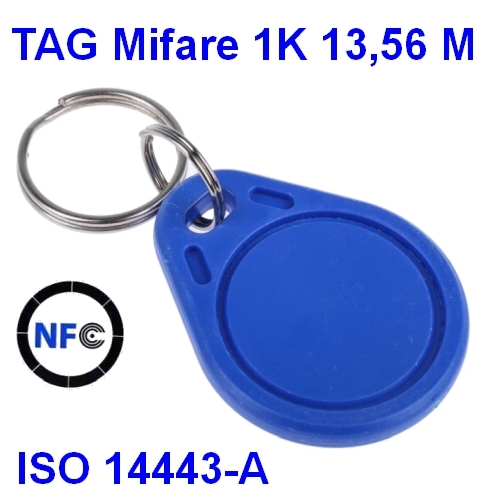 TAG KEYFOB 1K Mifare 13,56Mhz ISO 14443